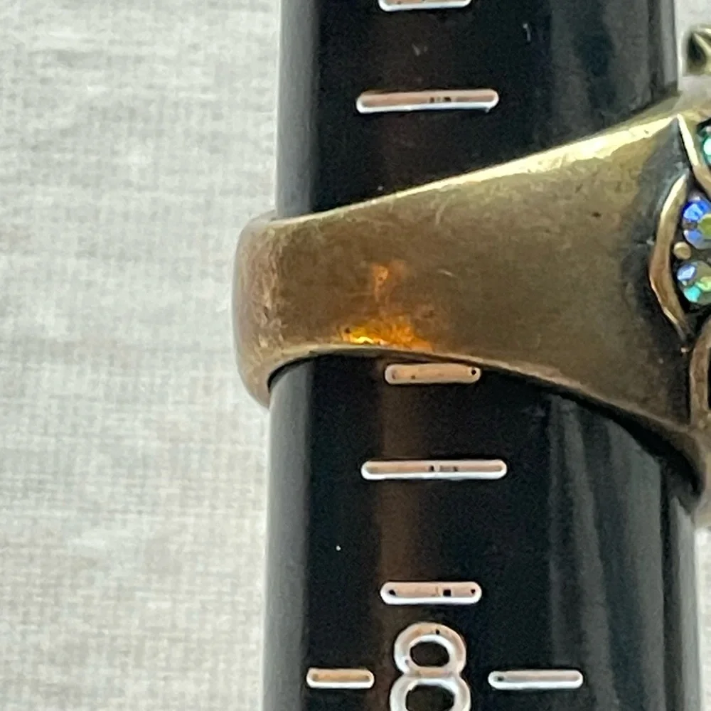 Kirks Folly Crystal Owl Ring Size 7 - Picture 8 of 9